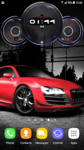 اسکرین شات برنامه Speedometer Cars Clock Live Wallpaper 5