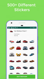 اسکرین شات برنامه WASticker Car Stickers 2
