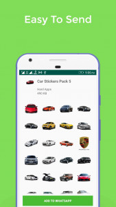 اسکرین شات برنامه WASticker Car Stickers 3