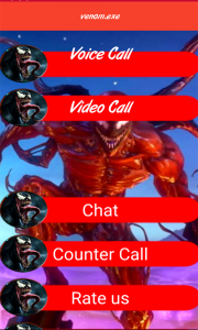 اسکرین شات برنامه Venom Spider Call Video superheroes 2