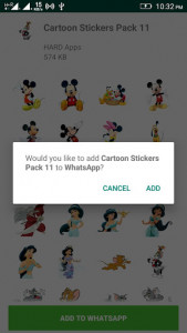 اسکرین شات برنامه Cartoon Stickers For WhatsApp WAStickersApps 6