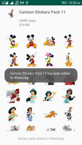 اسکرین شات برنامه Cartoon Stickers For WhatsApp WAStickersApps 7