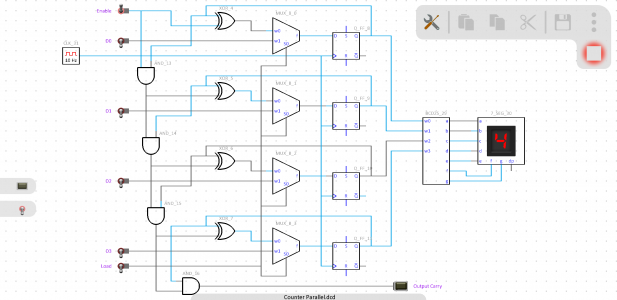 اسکرین شات برنامه Digital Circuit Simulator 3