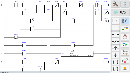 اسکرین شات برنامه PLC Ladder Simulator 2 2