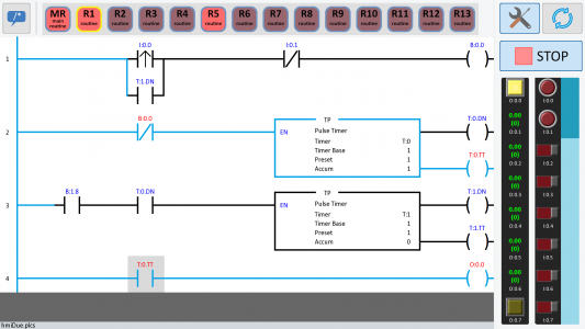 اسکرین شات برنامه PLC Ladder Simulator 2 4