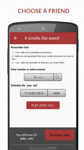 اسکرین شات برنامه JokesPhone - Joke Calls 2