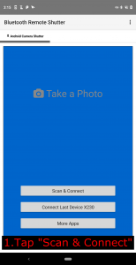 اسکرین شات برنامه Bluetooth Remote Shutter 1