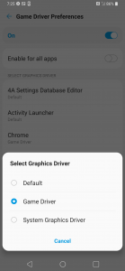 اسکرین شات برنامه Graphics Driver Preferences 4