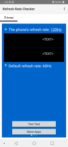 اسکرین شات برنامه Refresh Rate Checker 3