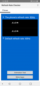 اسکرین شات برنامه Refresh Rate Checker 2