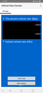 اسکرین شات برنامه Refresh Rate Checker 1