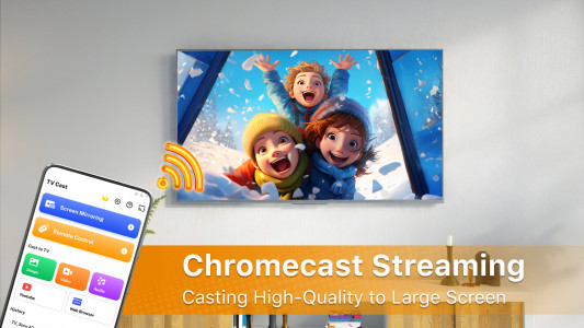 اسکرین شات 2 برنامه Cast to TV - Screen Mirroring