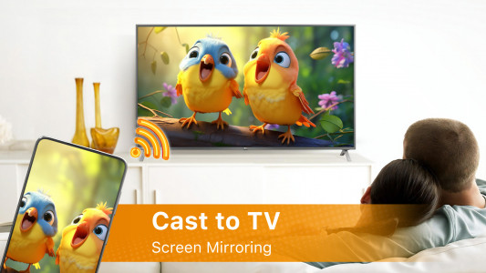 اسکرین شات 1 برنامه Cast to TV - Screen Mirroring
