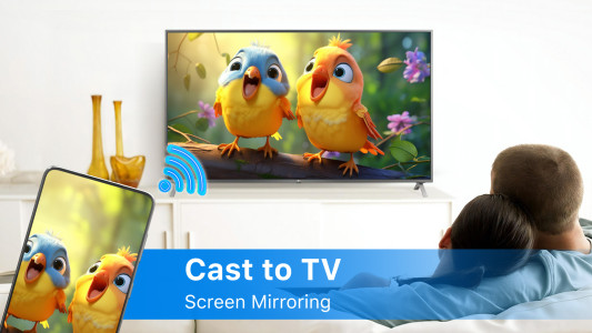 اسکرین شات 1 برنامه Cast to TV - Screen Mirroring