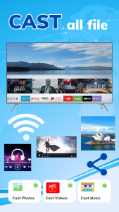 اسکرین شات 2 برنامه Cast To TV - Screen Mirroring