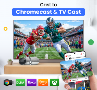 اسکرین شات 1 برنامه Cast for Chromecast & TV Cast
