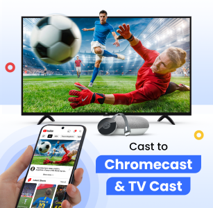اسکرین شات 1 برنامه Cast for Chromecast & TV Cast