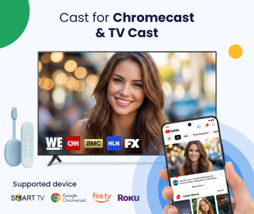 اسکرین شات 1 برنامه Cast for Chromecast & TV Cast