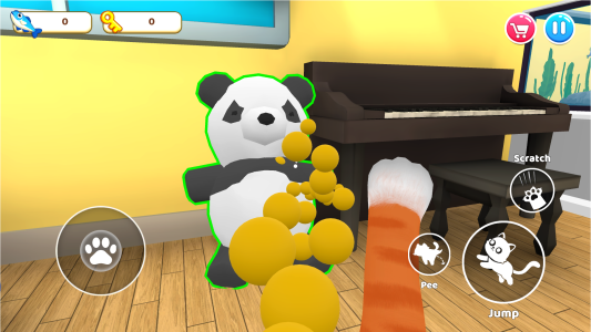 اسکرین شات 6 بازی Cat Mayhem: Gran’s Angry