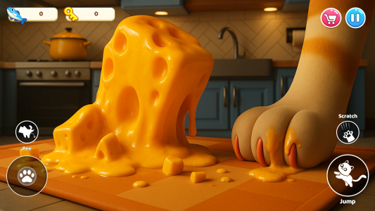 اسکرین شات 3 بازی Cat Mayhem: Gran’s Angry