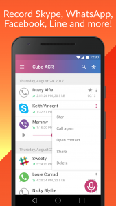 اسکرین شات برنامه Call Recorder - Cube ACR 2