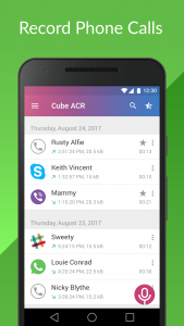 اسکرین شات برنامه Call Recorder - Cube ACR 1