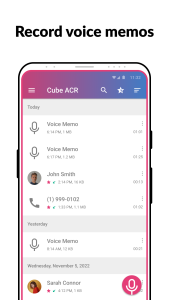 اسکرین شات 4 برنامه Call Recorder - Cube ACR
