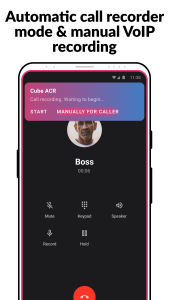اسکرین شات 3 برنامه Call Recorder - Cube ACR