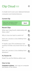 اسکرین شات 2 برنامه Clip Cloud - Clipboard Sync