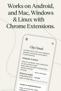اسکرین شات 3 برنامه Clip Cloud - Clipboard Sync