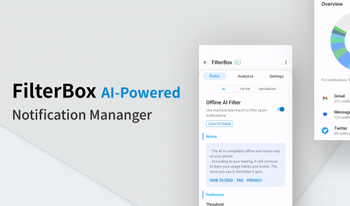 اسکرین شات برنامه FilterBox Notification Manager 1