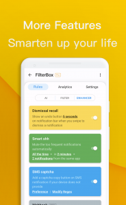 اسکرین شات برنامه FilterBox Notification Manager 6