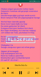 اسکرین شات برنامه Blackpink Songs Offline Plus Lyric 2