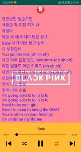 اسکرین شات برنامه Blackpink Songs Offline Plus Lyric 4