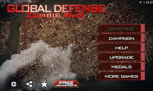 اسکرین شات بازی Global Defense: Zombie War 1