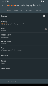 اسکرین شات 2 برنامه Alarm clock + calendar + tasks