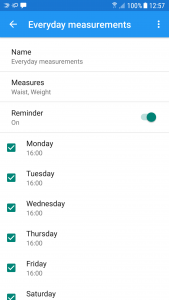 اسکرین شات 6 برنامه Body measurements - weight, BM