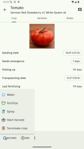 اسکرین شات 4 برنامه Vegetable garden planner