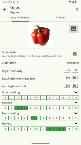 اسکرین شات 5 برنامه Vegetable garden planner