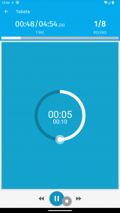 اسکرین شات 2 برنامه Tabata HIIT  interval timer