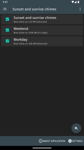 اسکرین شات 1 برنامه Hourly chime