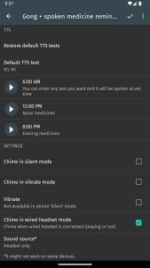 اسکرین شات 5 برنامه Hourly chime