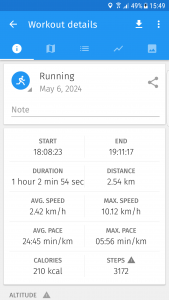 اسکرین شات برنامه Caynax - Running & Cycling GPS 4