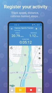 اسکرین شات 1 برنامه Caynax - Running & Cycling GPS