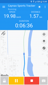 اسکرین شات برنامه Caynax - Running & Cycling GPS 1