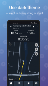 اسکرین شات برنامه Caynax - Running & Cycling GPS 5