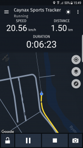 اسکرین شات برنامه Caynax - Running & Cycling GPS 2