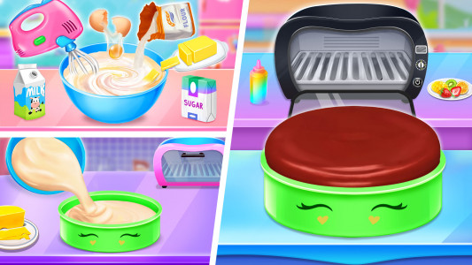 اسکرین شات برنامه Ice cream Cake Maker Cake Game 2