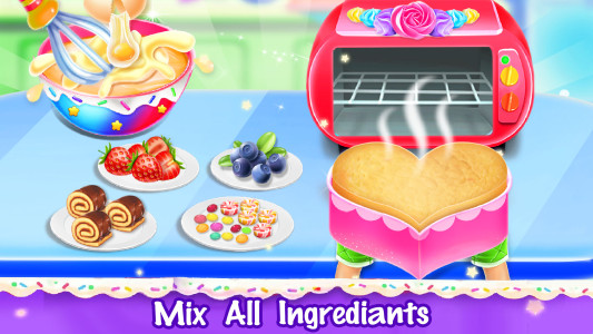 اسکرین شات 4 برنامه Sweet IceCream Cake Maker Game