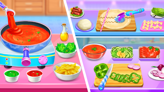 اسکرین شات برنامه Make Pasta Food Kitchen Games 1